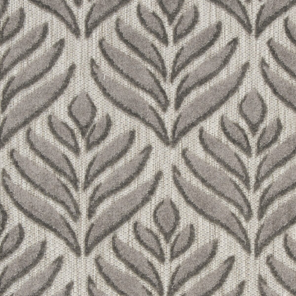 3' X 4' Charcoal Floral Indoor Outdoor Area Rug