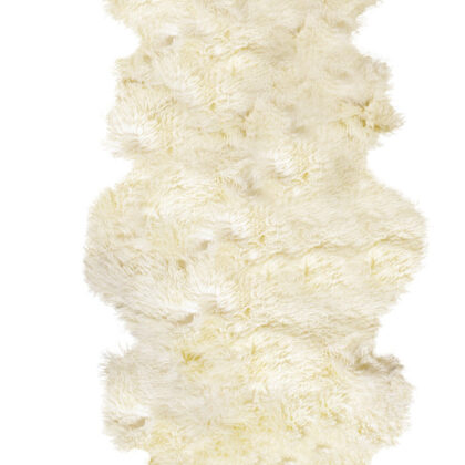 2' X 6' Natural Sheepskin Handmade Area Rug