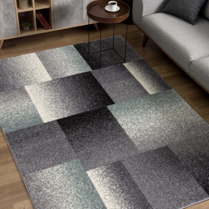 8' X 11’ Gray Modern Geometric Area Rug