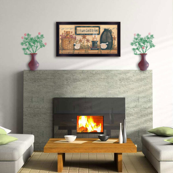 Its Always Good To Be Home Black Framed Print Wall Art
