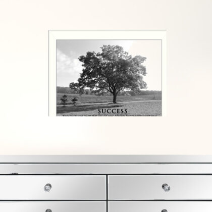 Success 6 White Framed Print Wall Art