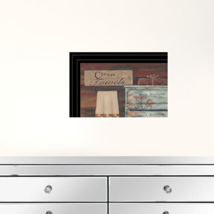 Set Of Four Bathroom Black Framed Print Bathroom Wall Art