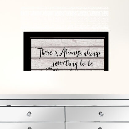 Always Thankful 3 Black Framed Print Wall Art
