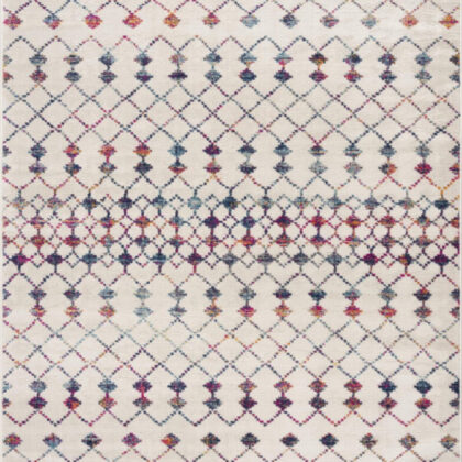 15' Cream Ikat Area Rug