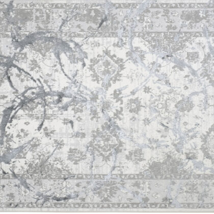 3' X 5' Gray Abstract Area Rug
