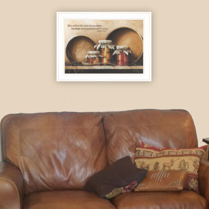 Blessings And Prosperity 2 White Framed Print Wall Art
