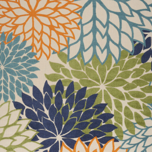 12' X 15' Blue and Green Indoor Outdoor Area Rug