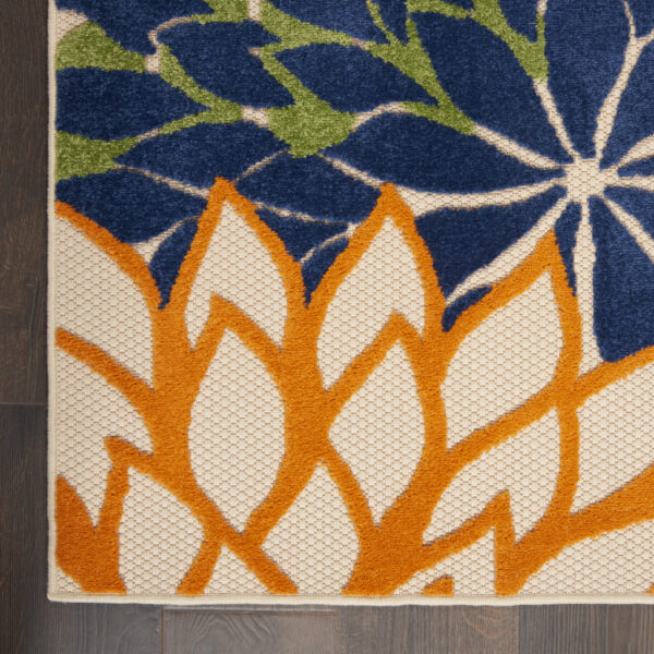 12' X 15' Blue and Green Indoor Outdoor Area Rug