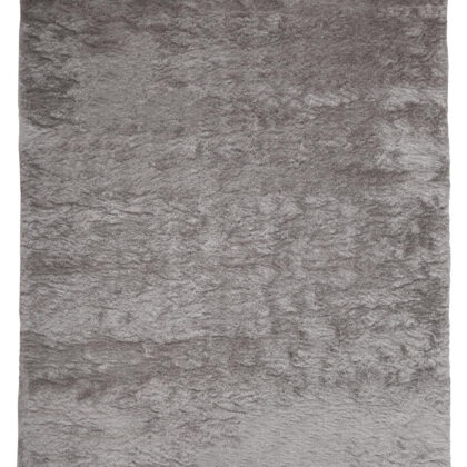 2' X 3' Gray And Silver Shag Tufted Handmade Area Rug