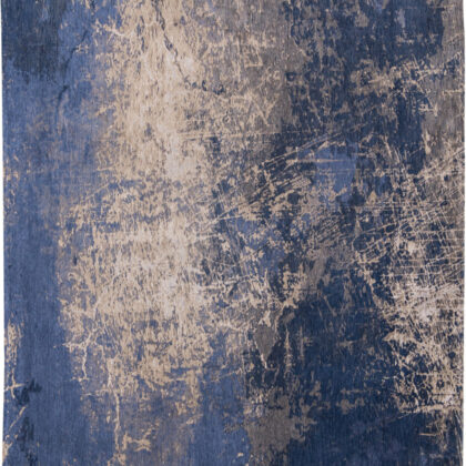7' x 9' Blue and Gray Abstract Non Skid Area Rug