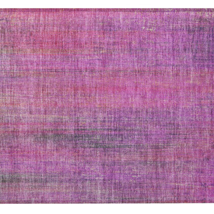 2' X 3' Lilac Striped Washable Non Skid Indoor Outdoor Area Rug