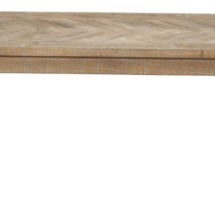 60" Natural Distressed Solid Wood Dining Bench