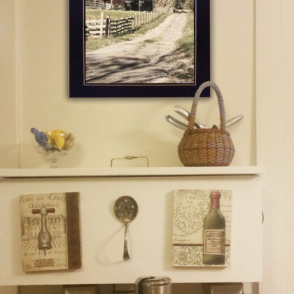 Mail Pouch Barn 2 Black Framed Print Wall Art