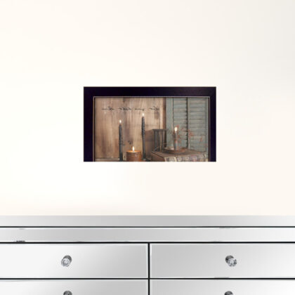 Let Your Light Shine Black Framed Print Wall Art