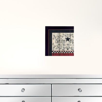 Set Of Two Hot Bath 2 Black Framed Print Wall Art