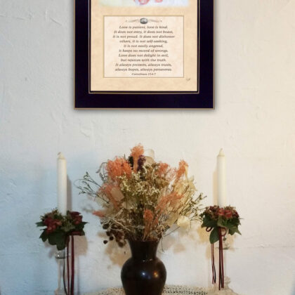 Love 2 Black Framed Print Wall Art