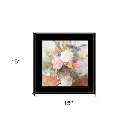 Table Bouquet 2 [3] Black Framed Print Wall Art