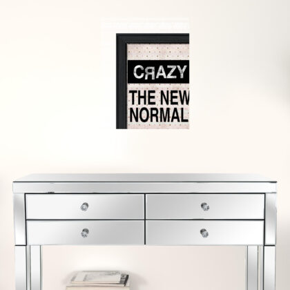 Crazy The New Normal 1 Black Framed Print Wall Art
