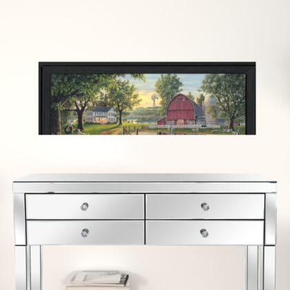 The Road Home 11 Black Framed Print Wall Art