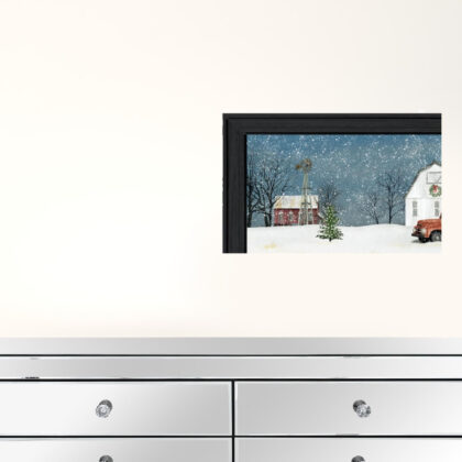 Set Of Four Four Seasons Black Framed Print Wall Art