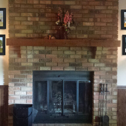 Set Of Four Four Seasons Black Framed Print Wall Art
