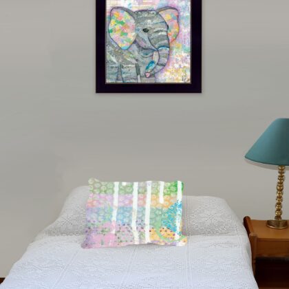 Elephant I 1 Black Framed Print Wall Art