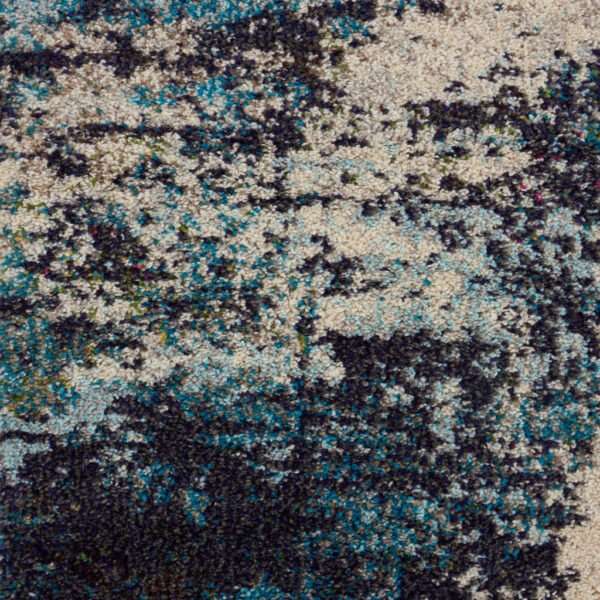 10' x 14' Ivory Abstract Power Loom Area Rug