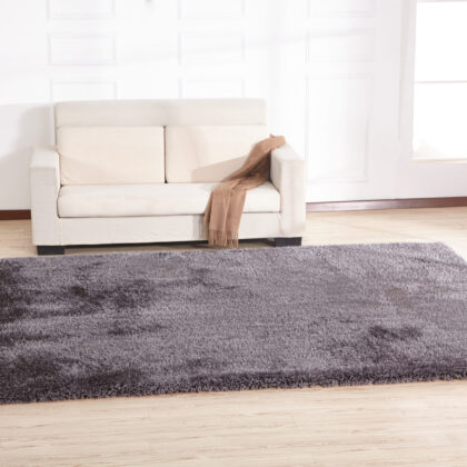 8' x 11' Gray Shag Hand Tufted Area Rug