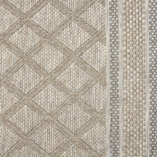 8' X 10' Gray Geometric Handmade Indoor Outdoor Area Rug