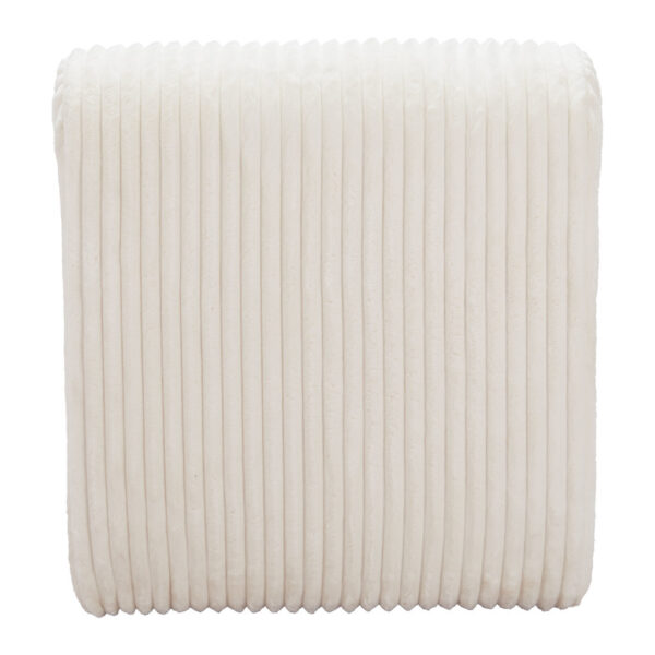 26" White Corduroy And Upholstered Lounge Chair