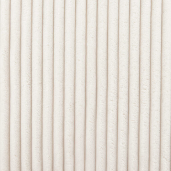 26" White Corduroy And Upholstered Lounge Chair