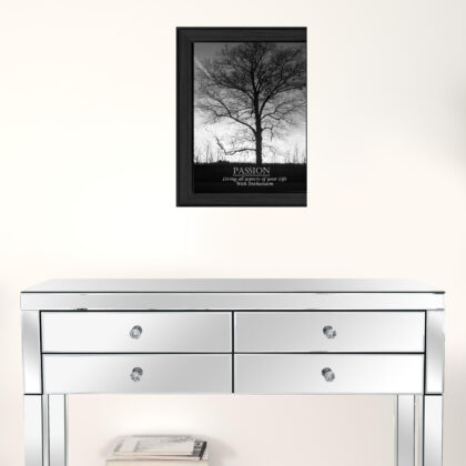 Passion 5 Black Framed Print Wall Art