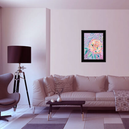 Master The Chaos 2 Black Framed Print Wall Art