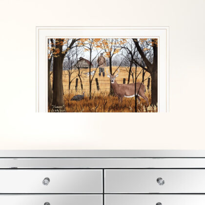Unaware 1 White Framed Print Wall Art