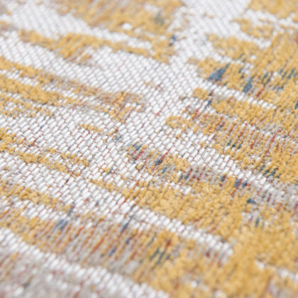 8' x 11' White Abstract Non Skid Area Rug