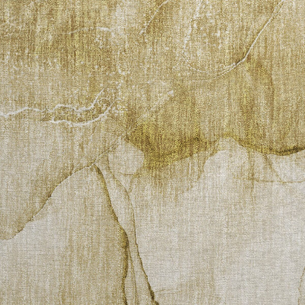 2' X 3' Beige Abstract Washable Non Skid Indoor Outdoor Area Rug