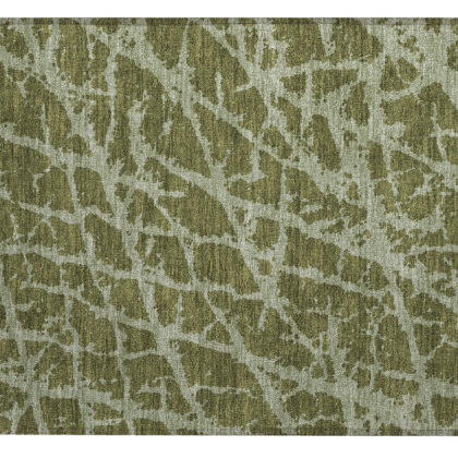 2' X 3' Green Abstract Washable Non Skid Indoor Outdoor Area Rug