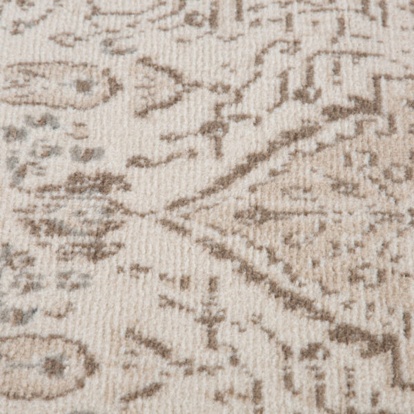 6' x 9' Cream Medallion Power Loom Area Rug