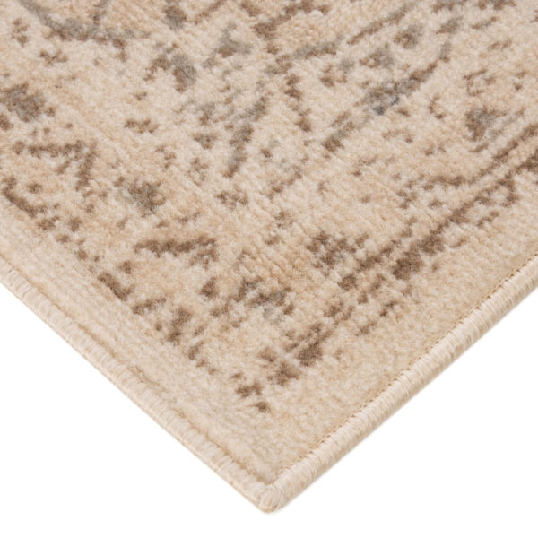 6' x 9' Cream Medallion Power Loom Area Rug