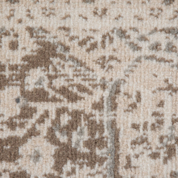 6' x 9' Cream Medallion Power Loom Area Rug