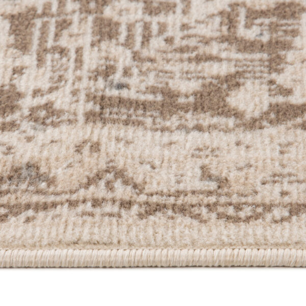 6' x 9' Cream Medallion Power Loom Area Rug