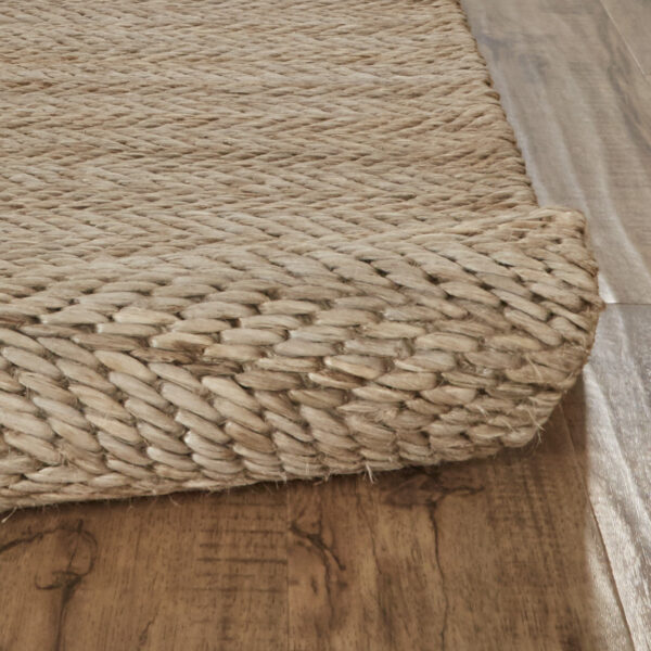2' X 3' Tan And Gray Hand Woven Area Rug