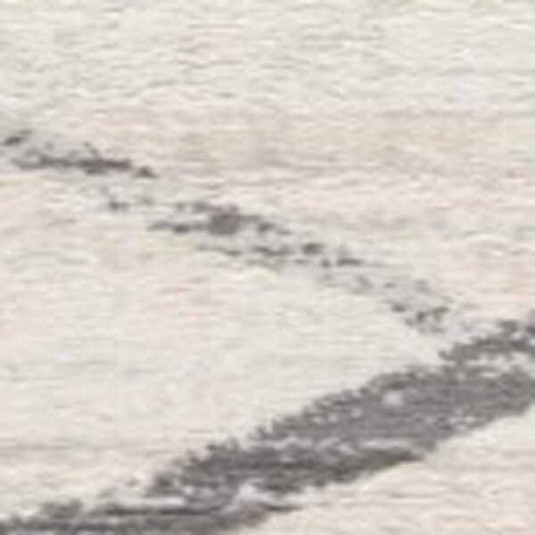 13' Runner Gray Geometric Dhurrie Runner Rug
