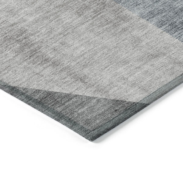 3' X 5' Taupe Beige And Gray Abstract Washable Indoor Outdoor Area Rug