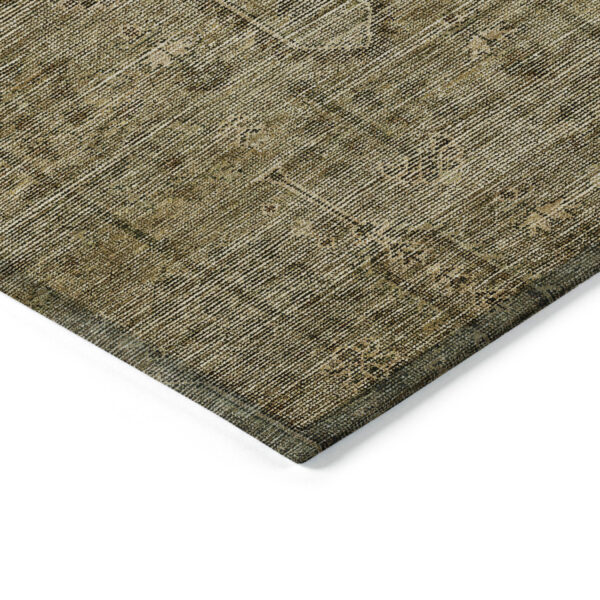 3' X 5' Brown And Beige Southwestern Washable Indoor Outdoor Area Rug