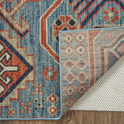 13' X 15' Abstract Power Loom Distressed Area Rug