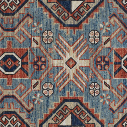 13' X 15' Abstract Power Loom Distressed Area Rug