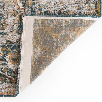 8' x 11' Blue and Green Abstract Non Skid Area Rug