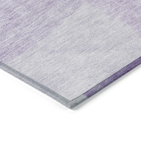 5' X 8' Purple And Lavender Geometric Washable Indoor Outdoor Area Rug