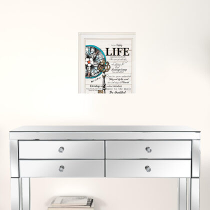 Set Of Two Life Or Home 1 White Framed Print Wall Art